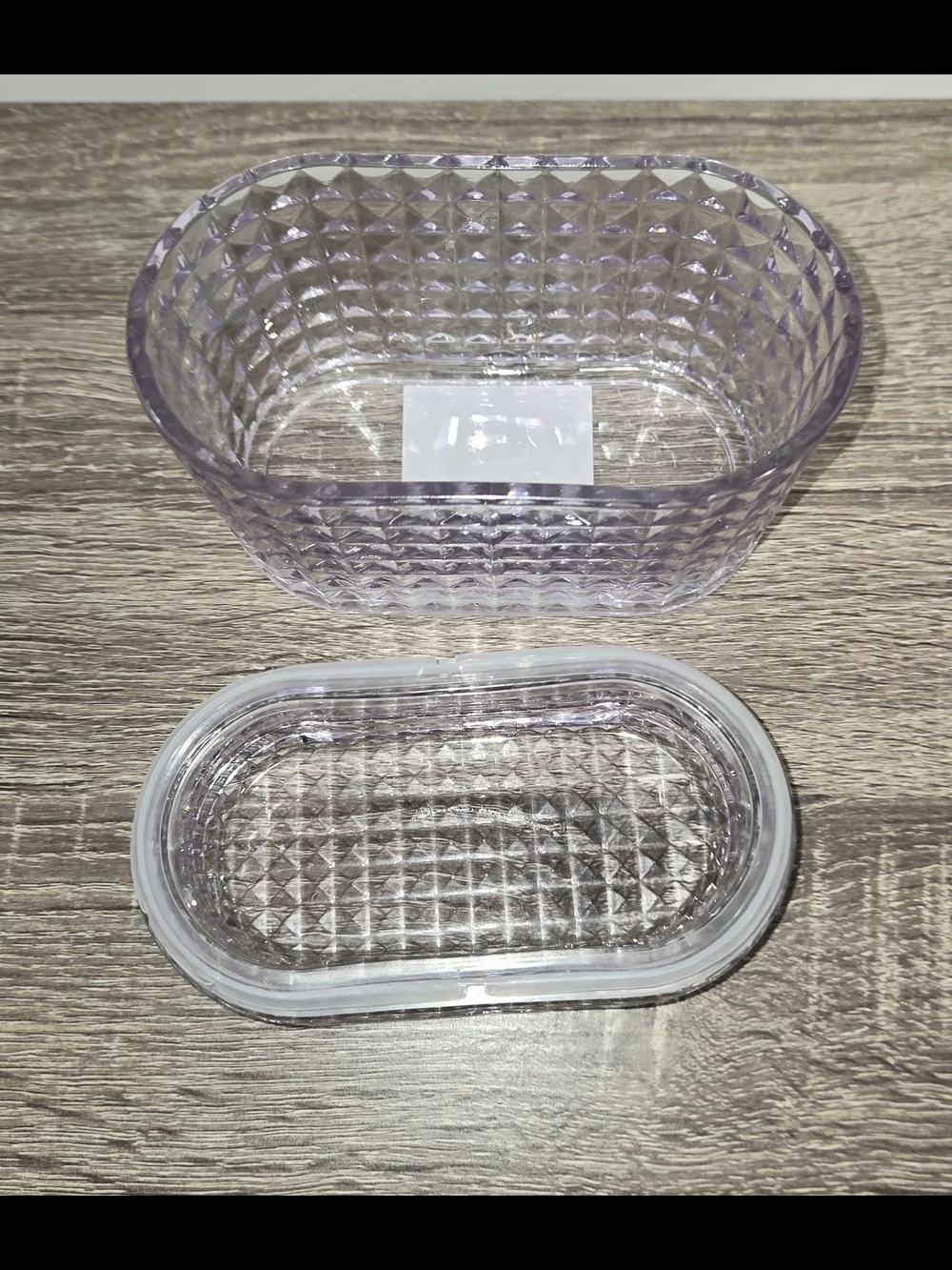 Glass Trinket Box Purple Target Bullseye Playground Art Deco 2024